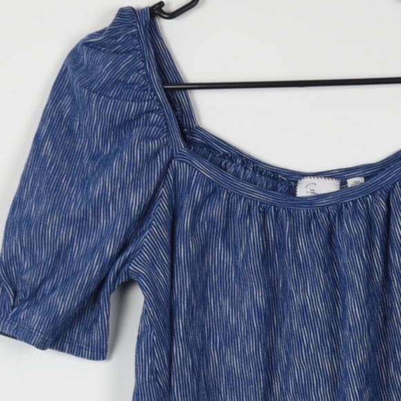 Anthropologie Postmark Striped Peasant Top XS - Picture 3 of 3